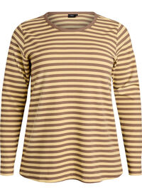 Striped blouse with long sleeves