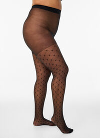 Tights in 25 denier with hearts