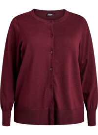 FLASH - Fine-knit cardigan with round neck