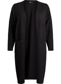 FLASH - Long, open cardigan with pockets
