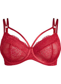 Full cover lace bra with strap details