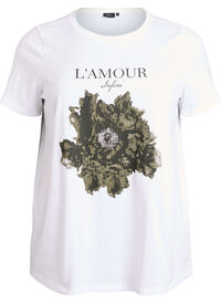 Cotton t-shirt with front print