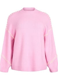 Jumper with decorative stitching