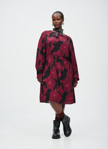 Black dress with flowers, , Model
