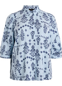 Shirt blouse with 3/4 sleeves