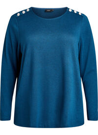 Blouse with decorative buttons